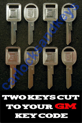 1971-1973 Buick Centurion 2 Keys Cut By Code -  U must have your key code