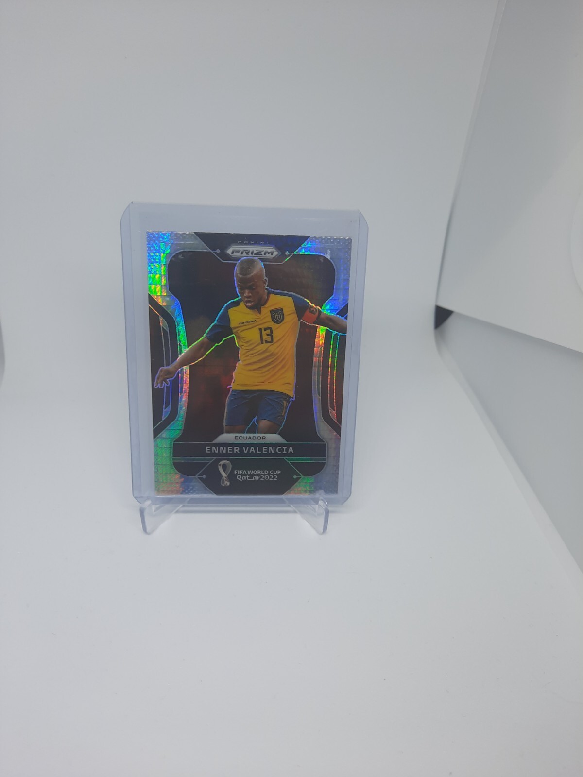 2022 Panini Prizm World Cup Qatar Hyper Prizm Enner Valencia Ecuador #77