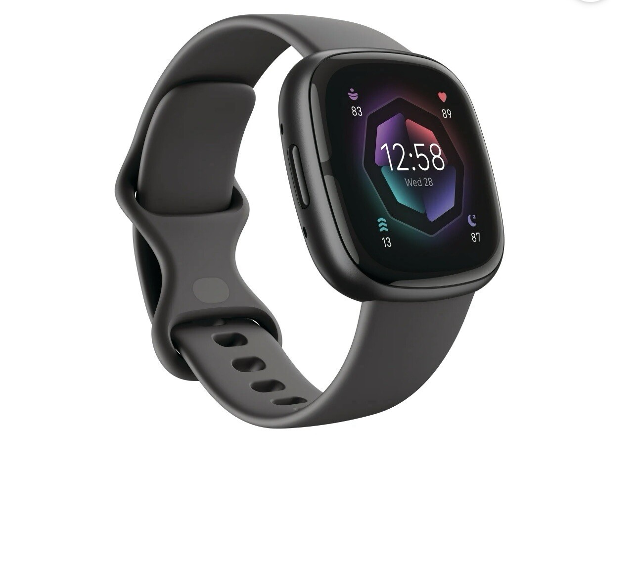 Fitbit Sense 2 Graphite Health Smartwatch Pebble Edition Advanced Features-image