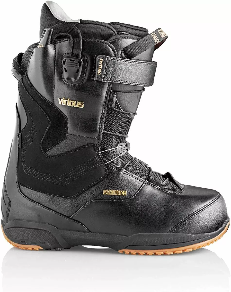 DEELUXE Snowboarding Vicious TF Dupont Surlyn Snowboarding Boots, Black, 27.5