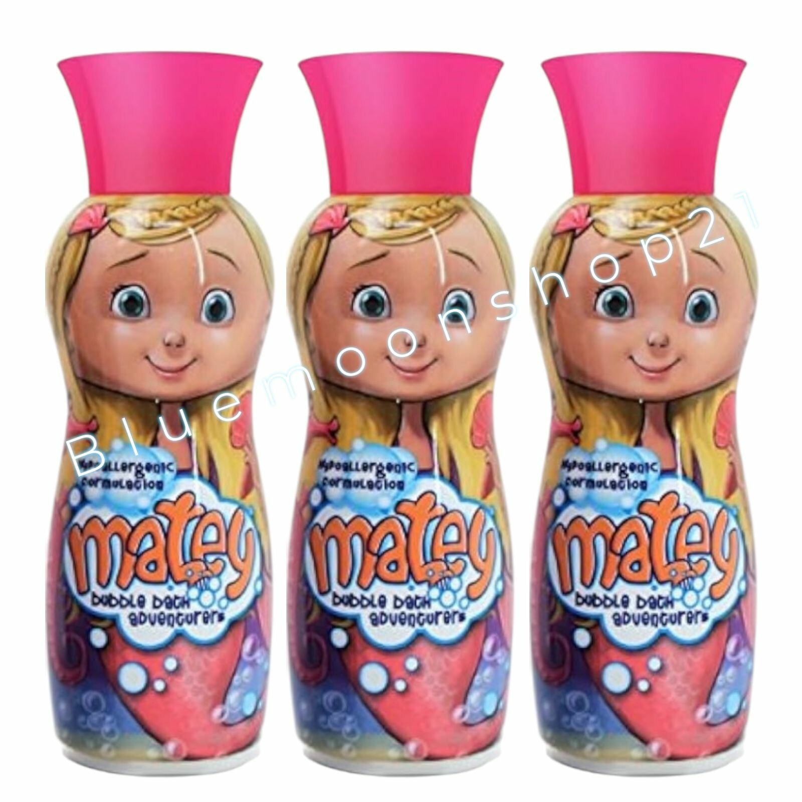 3 x Matey 450ml Bubble Bath for Kids Moly , Fun & Foamy Bath Time Adventure