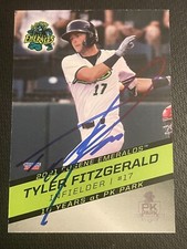 Tyler Fitzgerald signed auto autographed 2021 Eugene Emeralds Team Set Card