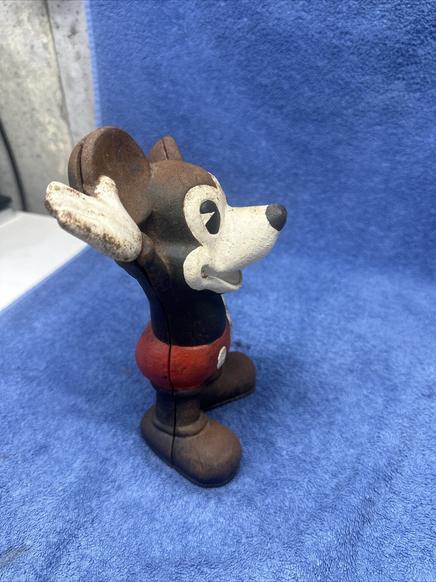 VINTAGE MICKEY AND MINNIE MOUSE CAST IRON COIN BANKS DISNEY | eBay