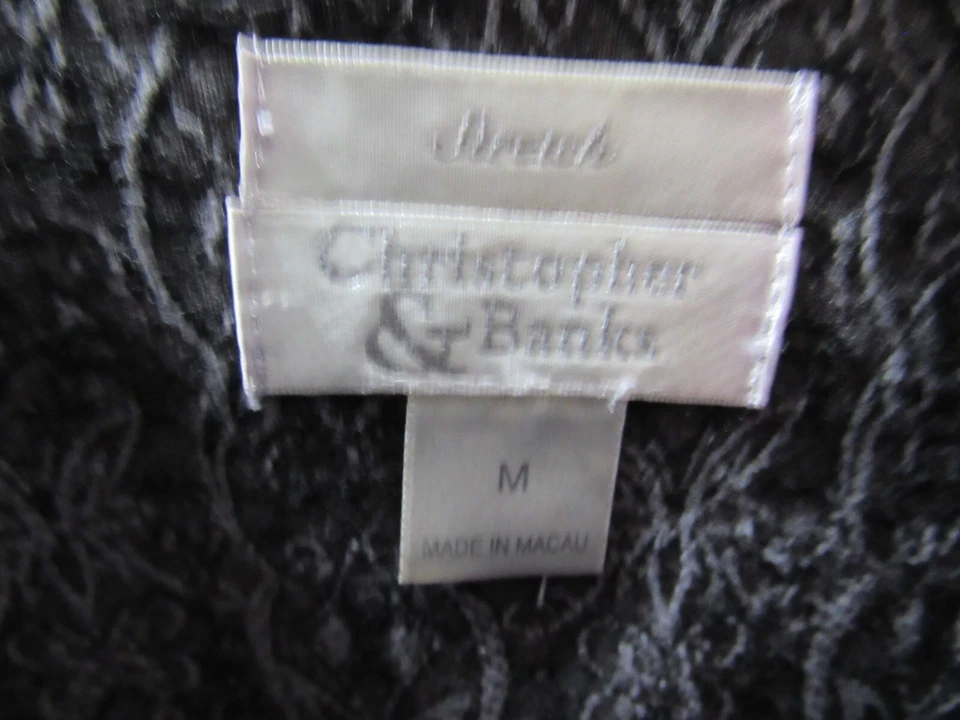 Blazer Mujer Christopher Banks Talla M Gris Botón Forrado Delantero Manga Larga Foto 2 de 3