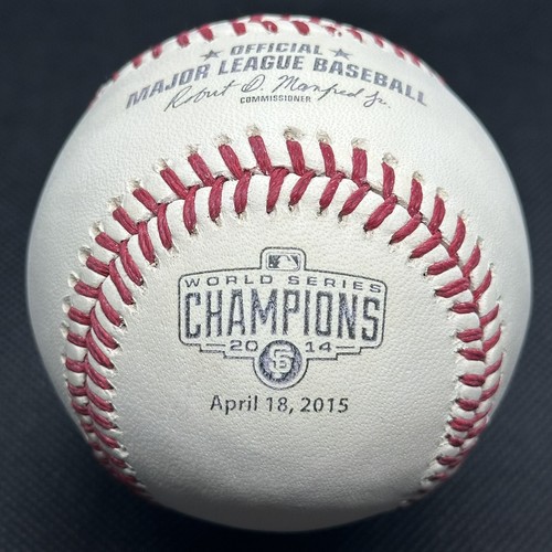 2014 San Francisco Giants World Series Champions Rawlings Logo Baseball RARE