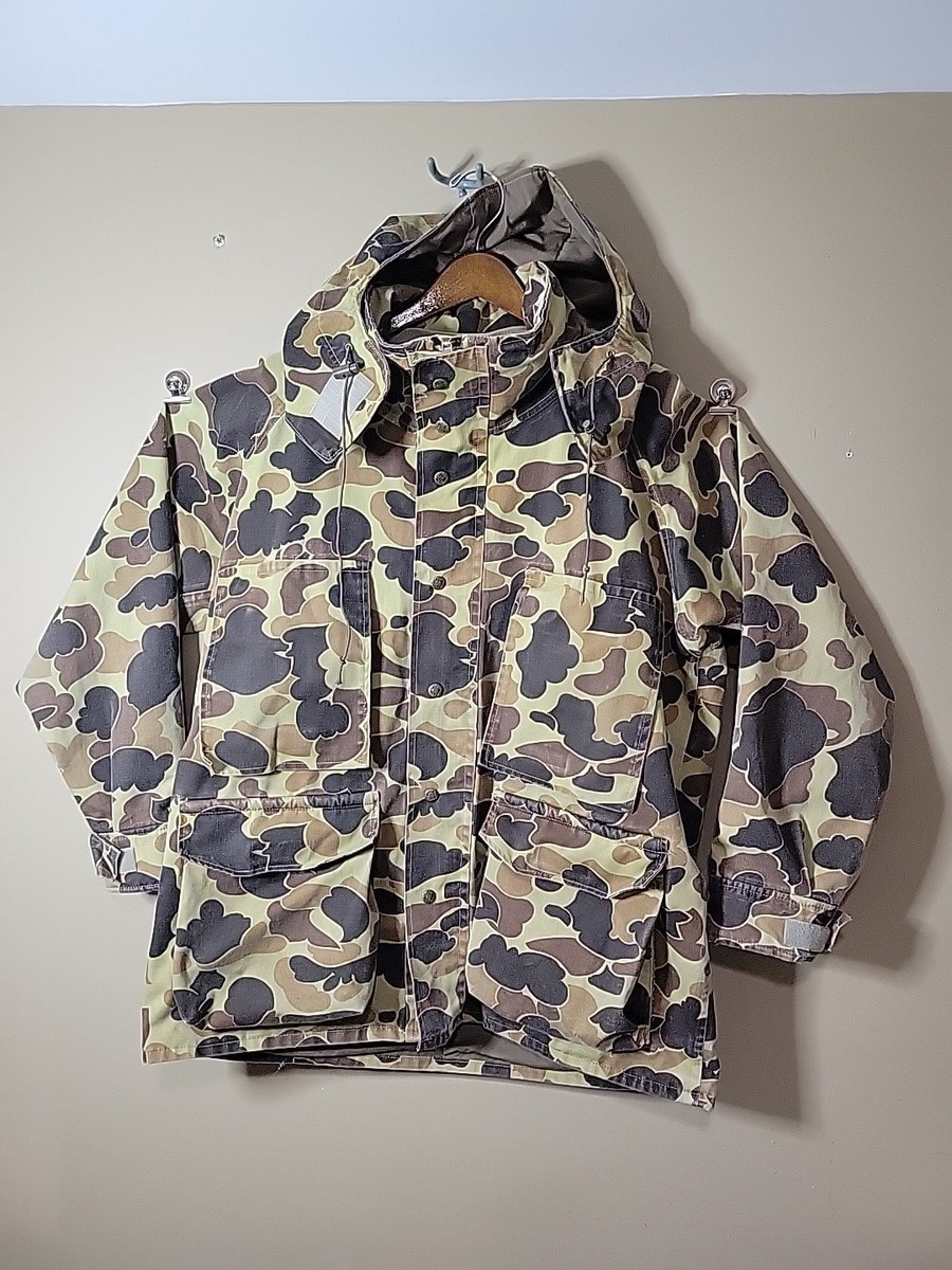 Vintage Columbia Gore-Tex Camo Jacket Mens SZ L Duck Hunting