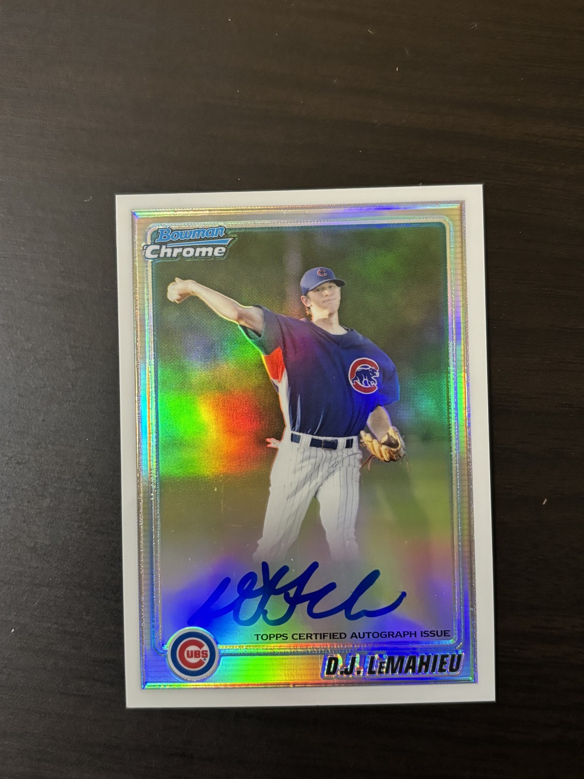 DJ LeMahieu 2010 Bowman Chrome Prospects Refractor Autograph /500 #BCP110 Auto