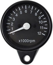 0141 Motorcycle Mechanical Tachometer 41 Universal 65mm 12v Black