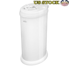 Stainless Steel Diaper Pail Odor Control Childproof Sliding Lid No Special Bags