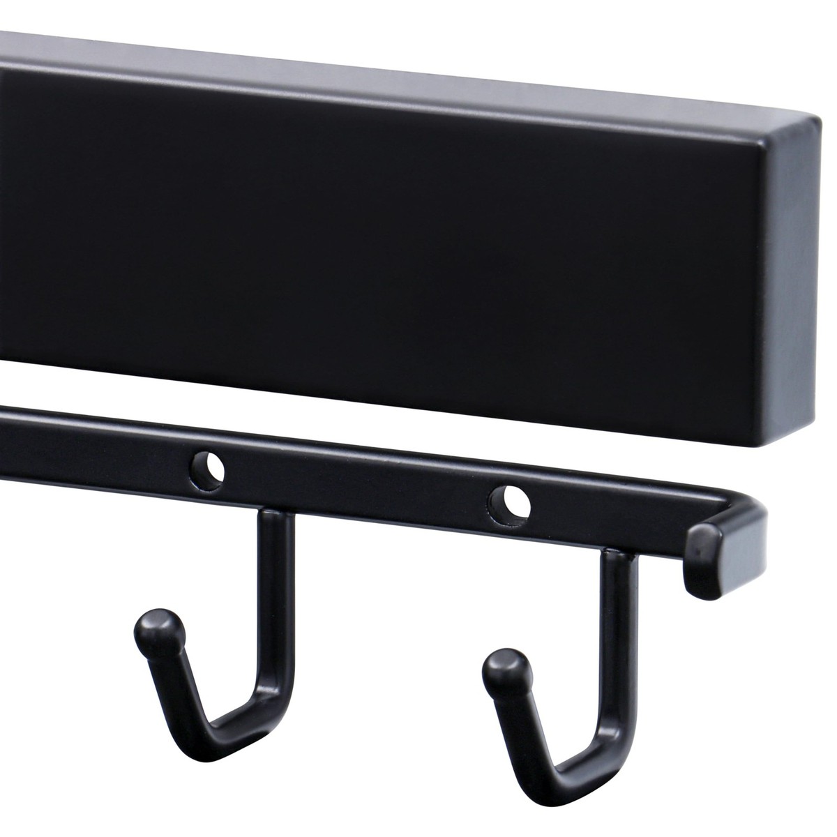 Matte Black Pull-Out Belt Rack For Closet - Sliding Belt Organizer, Space-Saving, Steel Construction