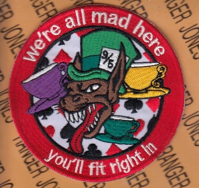 USAF Air Force 36th Fighter Sq FS Flying Fiends All Mad Here ~3.75'' patch c/e