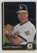 1997 Mother's Cookies Oakland Athletics Stadium Giveaway Scott Brosius #7 0t2