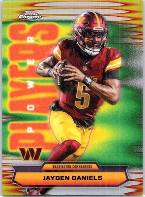 2025 Topps Chrome - Power Players Jayden Daniels #PP-3 Refractor
