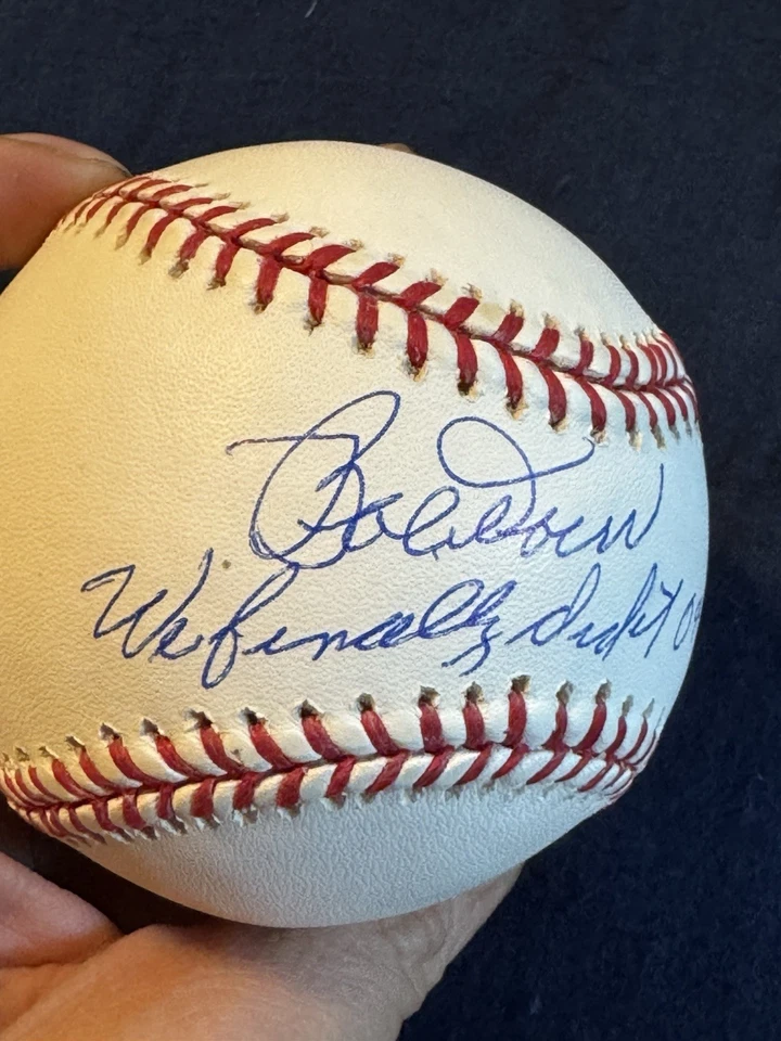 Bobby Doerr “We finally did it 04” signed Baseball. JSA certified. Red Sox WS - Image 4 of 4