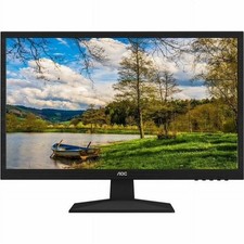 AOC 24" LED FHD Monitor E2429SWHE HDMI Monitor Black with VGA and power Cable