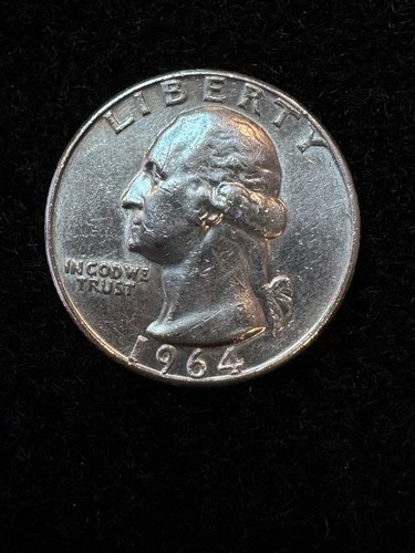 1964 P Washington Silver Quarter 90% Silver VF Condition
