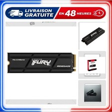 SSD 2 To Kingston FURY Renegade NVMe PCIe 4.0 M.2 avec dissipateur