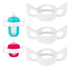 Baby Bottle Handles for Boon Nursh Reusable Silicone Pouch Baby Bottles, Easy Gr