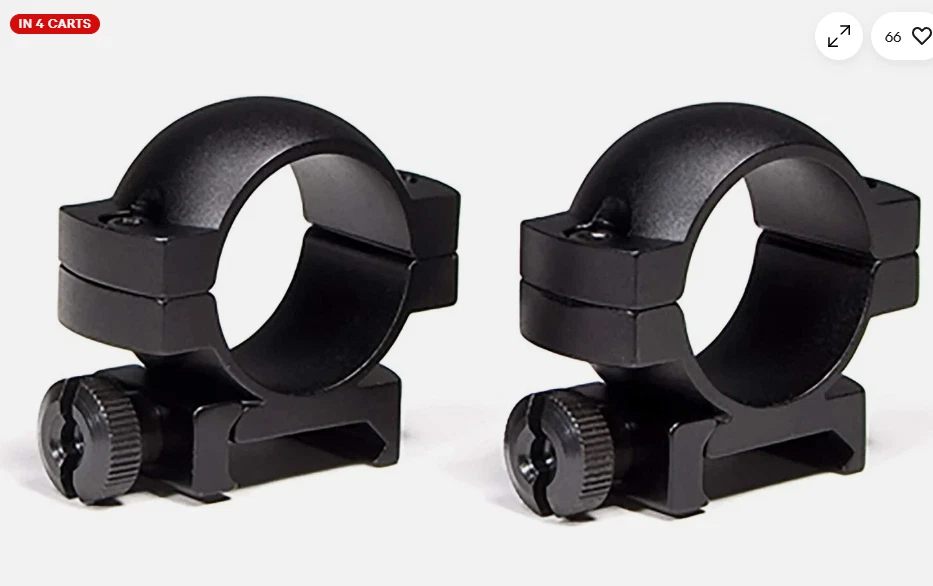 VORTEX OPTICS Vortex Hunter 1 inch Low Riflescope Rings Set Ring-L