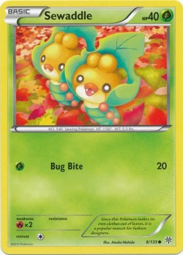 Sewaddle - 8/135 - Common Lightly Played Plasma Storm