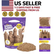 Kinetic Sand Beach Play Sand 3.25 lb Moldable Sensory Toy Resealable Bag