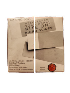 Cat. NO 3050 PRECLEANED GOLD SEAL RITE-ON MICRO SLIDES 25X75MM