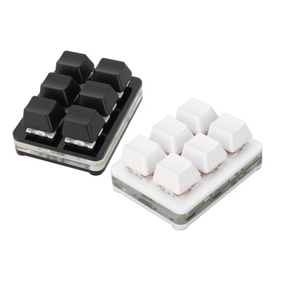 Mechanical Gaming Keyboard 6 Keys DIY Programmable Red Switch Small USB Wire Hot