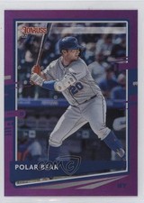 2020 Panini Donruss Nickname Variation Holo Purple Pete Alonso (Polar Bear) zi1