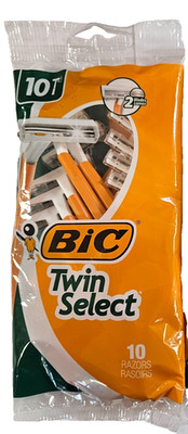 BIC TWIN SELECT Razors Men's Sensitive 10 Count