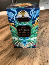 Silver Patron Limited Edition Metal Tin Container Bumble Bee Skeleton *EMPTY*