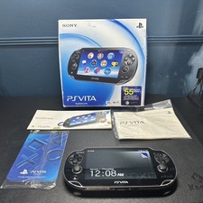 Sony PlayStation PS Vita PCH-1001 Handheld Console Black w/ Box Manual Case NTSC