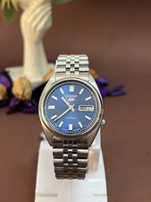 Seiko 5 Vintage Automatic Men's 7009 Blue Dial Rare Watch