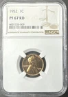 1952 1c Lincoln Wheat Cent Penny Proof NGC PF67RD
