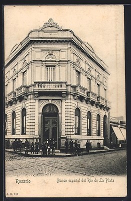 Ansichtskarte Rosario, Banco espanol del Rio de La Plata 1910 