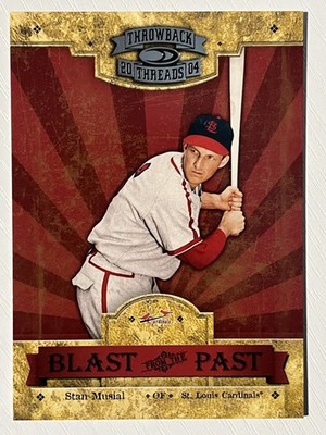 Stan Musial 2004 Throwback Threads Blast from the Past 0773/1500 Cardinals
