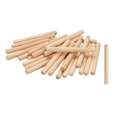 100 PCS 5/16x315/64 Inch Wooden Dowel Pins Fluted Rods Furniture DIY