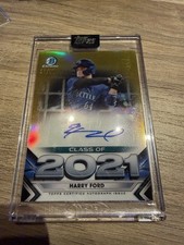 2021 Bowman Draft Class Of 2021 Gold Autograph Harry Ford /50