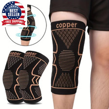 2Pcs Copper Fiber Knee Brace - Breathable Knee Pad, Stabilizing Knee Support for