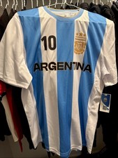 Argentina Home Jersey Lionel Messi AFA 2024 AFA336GD White Blue Men's Small NEW