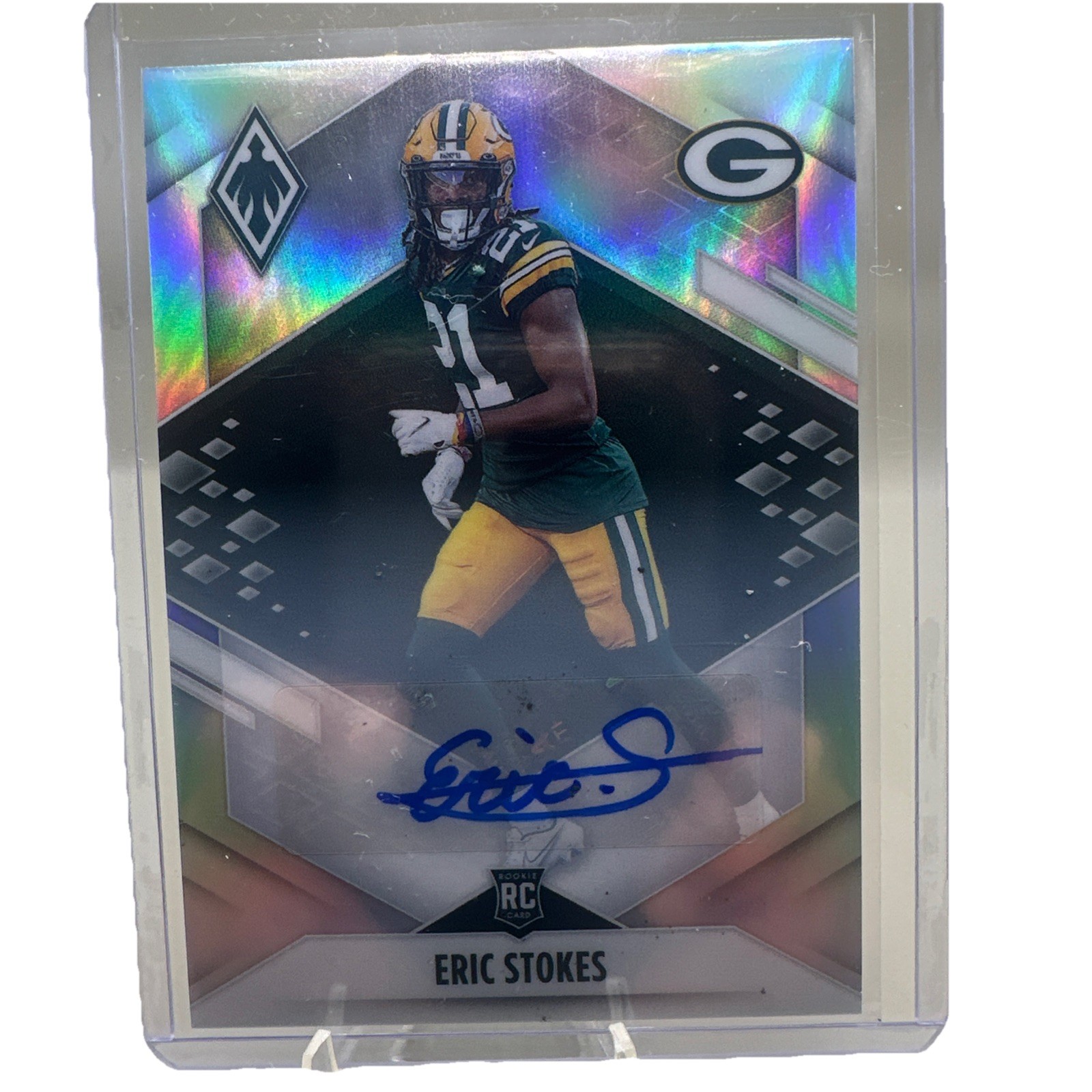 2021 Panini Phoenix Rookie Silver Auto Eric Stokes #154 Rookie Auto RC