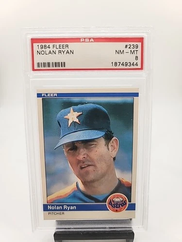 1984 Fleer Baseball Nolan Ryan #239 PSA 8