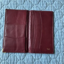 cartier vintage long wallet leather