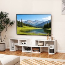 TV Stand Free Combination Media Center 3PCS DIY Wooden TV Console Table