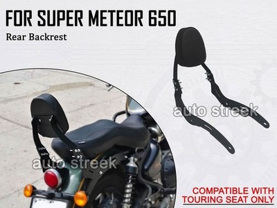 FÜR ROYAL ENFIELD SUPER METEOR 650 TOURING HINTEN RÜCKENLEHNE SCHWARZ