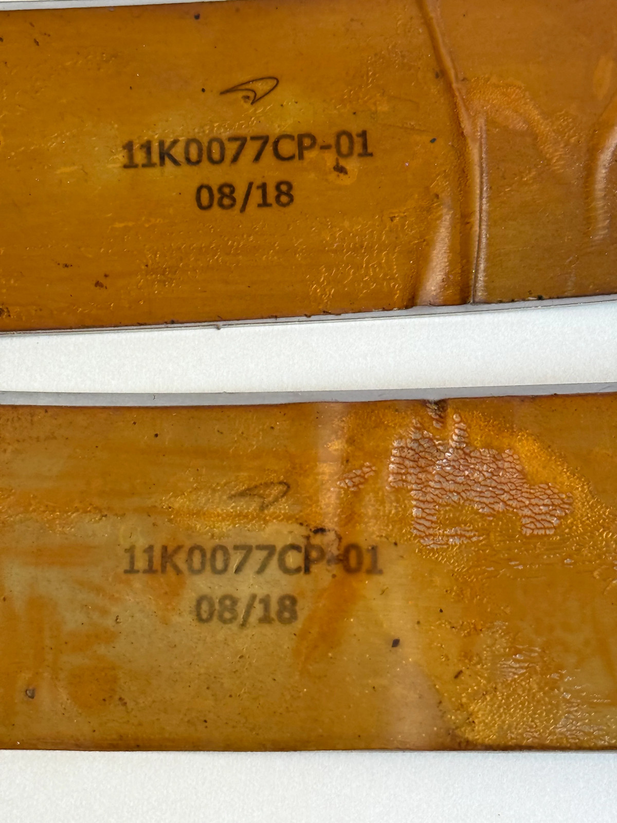 McLaren 570S 2016-2021 Left, right Fuel tank straps Pair P/N 11K0077CP