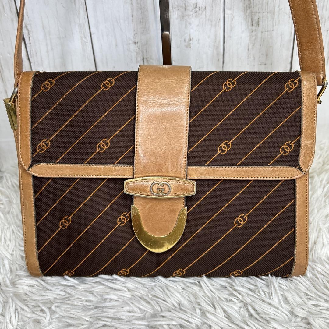GUCCI Shooting Star Shoulder Bag in Vintage Leather