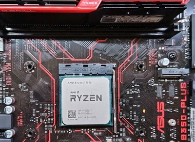 Motherboard CPU Ram COMBO Ryzen 5 5500 ASUS B350-Plus G.Skill Trident Z 3600
