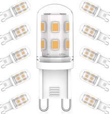 10pk G9 LED Bulbs 2W Warm White 3000K 200LM AC220-240V Non-Dimmable