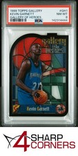 1999 TOPPS GALLERY OF HEROES #GH1 KEVIN GARNETT HOF PSA 8