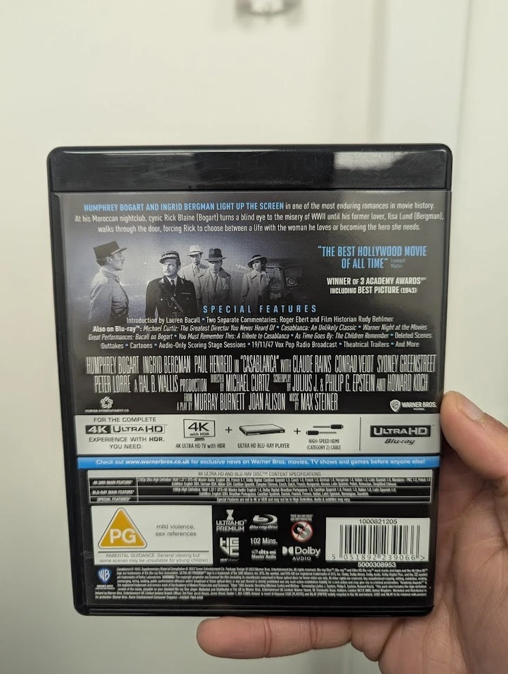 Casablanca - Used 4K Ultra HD & Blu-ray Very Good - Image 2 of 2